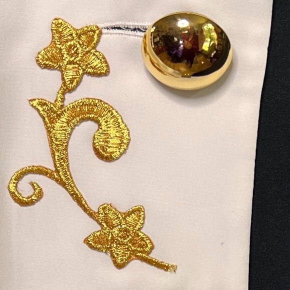 VTG📌 Ronnetta Stunning 90s Bold Color Blocks Big Button Down Blouse - Picture 12 of 16